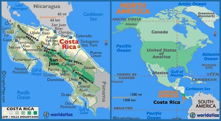 Costa Rica Map